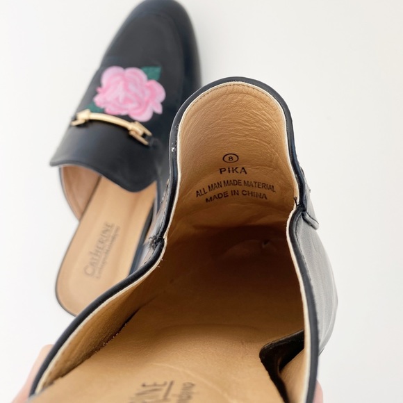 Catherine Malandrino Embroidered Slip On Loafers - Picture 6 of 6